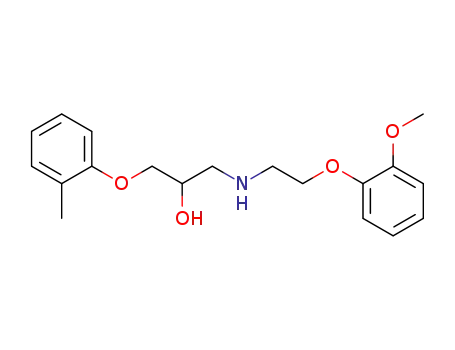 N-<2-(2-Methoxy-phenoxy)-aethyl>-2-hydroxy-3-(2-methyl-phenoxy)-propylamin
