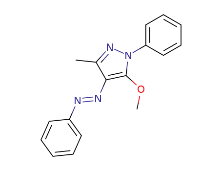 5-methoxy-3-methyl-1-phenyl-4-phenylazo-1<i>H</i>-pyrazole