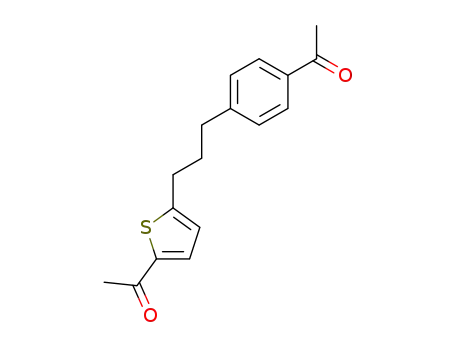 1-(4-acetyl-phenyl)-3-(5-acetyl-[2]thienyl)-propane