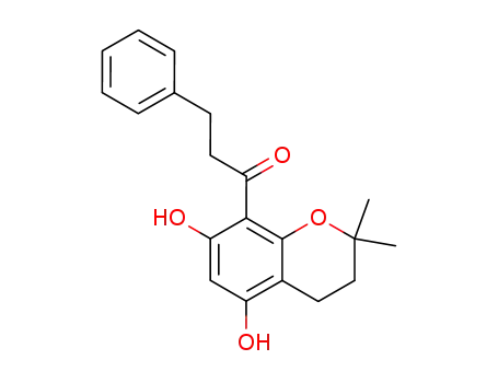1-(5,7-dihydroxy-2,2-dimethyl-chroman-8-yl)-3-phenyl-propan-1-one