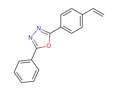 Molecular Structure of 17252-75-4 (1,3,4-Oxadiazole, 2-(4-ethenylphenyl)-5-phenyl-)
