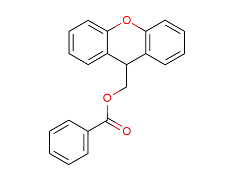 Molecular Structure of 109867-08-5 (benzoic acid xanthen-9-ylmethyl ester)