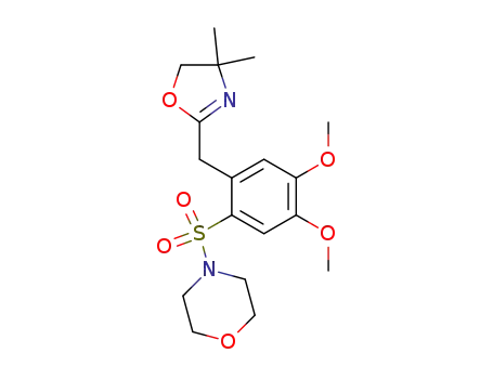 Morpholine,
4-[[2-[(4,5-dihydro-4,4-dimethyl-2-oxazolyl)methyl]-4,5-dimethoxyphenyl]
sulfonyl]-