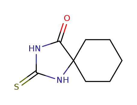 Molecular Structure of 72323-47-8 (1,3-Diazaspiro[4.5]decan-4-one, 2-thioxo-)