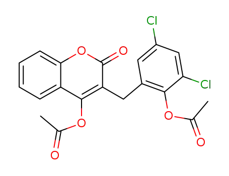 4-acetoxy-3-(2-acetoxy-3,5-dichloro-benzyl)-coumarin