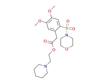 Benzeneacetic acid, 4,5-dimethoxy-2-(4-morpholinylsulfonyl)-,
2-(1-piperidinyl)ethyl ester