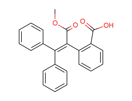Molecular Structure of 167541-51-7 (2-(1-methoxycarbonyl-2,2-diphenyl-vinyl)-benzoic acid)