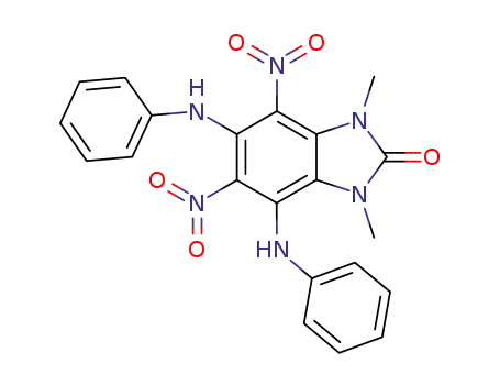 4,6-dianilino-1,3-dimethyl-5,7-dinitro-1,3-dihydro-benzimidazol-2-one