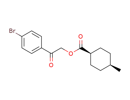 <i>cis</i>-4-methyl-cyclohexane-carboxylic acid-<sup>(1)</sup>-(4-bromo-phenacyl ester)