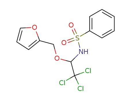 Benzenesulfonamide, N-[2,2,2-trichloro-1-(2-furanylmethoxy)ethyl]-