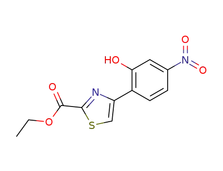 4-(2-hydroxy-4-nitro-phenyl)-thiazole-2-carboxylic acid ethyl ester