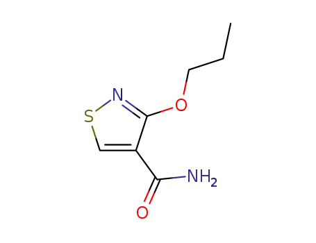 Molecular Structure of 60666-99-1 (4-Isothiazolecarboxamide, 3-propoxy-)