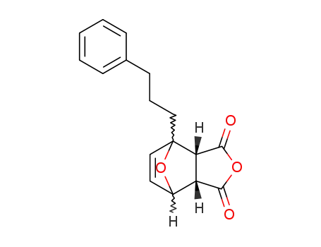 Molecular Structure of 5120-10-5 ((+/-)(1Ξ,2Ξ)-1-(3-phenyl-propyl)-7-oxa-norborn-5-ene-2<i>r</i>,3<i>c</i>-dicarboxylic acid-anhydride)