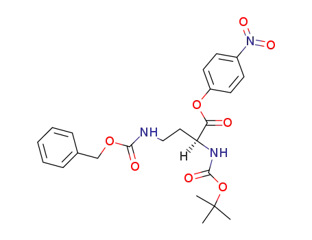 N<sup>α</sup>-tert.-Butyloxycarbonyl-N<sup>γ</sup>-benzyloxycarbonyl-L-α,γ-diaminobuttersaeure-p-nitro-phenylester