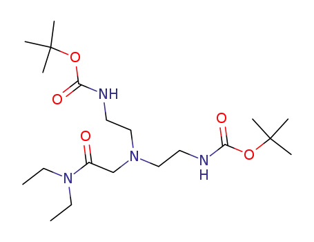 1,7-bis(tert-butoxycarbonyl)-4-(N,N-diethylacetamido)diethylenetriamine