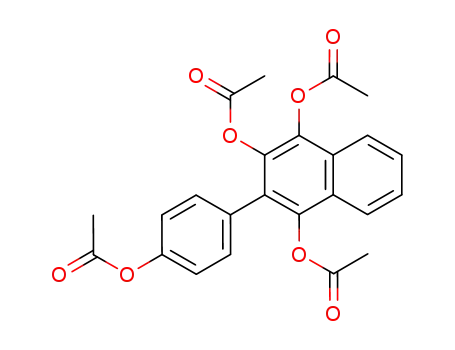 3-(4'-Acetoxyphenyl)-naphthalin-1,2,4-triyl-triacetat