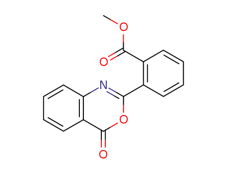 2-(4-oxo-4<i>H</i>-benzo[<i>d</i>][1,3]oxazin-2-yl)-benzoic acid methyl ester