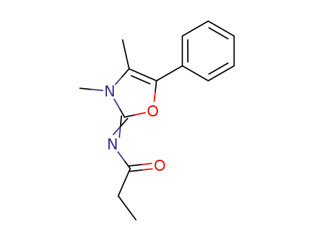 <i>N</i>-(3,4-dimethyl-5-phenyl-3<i>H</i>-oxazol-2-ylidene)-propionamide
