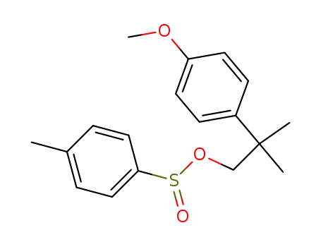 4-Methyl-benzolsulfinsaeure-<2.2-dimethyl-2-(4-methoxy-phenyl)-aethylester>