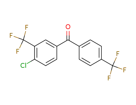 Molecular Structure of 34328-40-0 (4-Trifluormethyl-3'-trifluormethyl-4'-chlorbenzophenon)