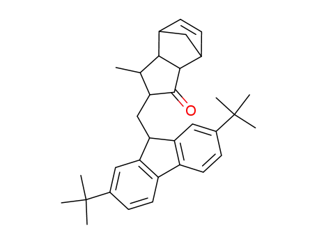2-(2,7-di-tert-butyl-9-H-fluoren-9-ylmethyl)-3-methyl-2,3,3a,4,7,7a-hexahydro-4,7-methano-inden-1-one