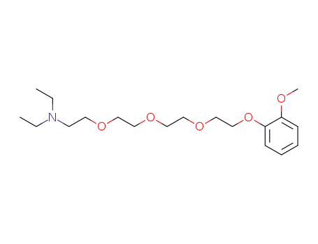 Molecular Structure of 2293-39-2 (1-Diaethylamino-11-(2-methoxy-phenoxy)-3,6,9-trioxa-undecan)