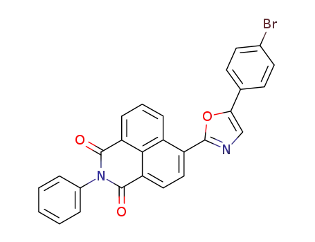 6-[5-(4-bromo-phenyl)-oxazol-2-yl]-2-phenyl-benzo[<i>de</i>]isoquinoline-1,3-dione