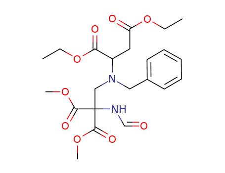 rac.-N-Benzyl-N-<β,β-dimethoxycarbonyl-β-formamido-aethyl>-asparaginsaeure-diaethylester