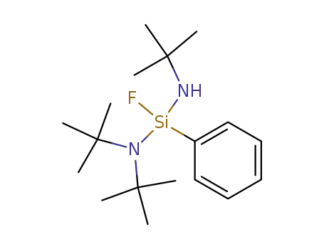 Molecular Structure of 65158-32-9 (Silanediamine, N,N,N'-tris(1,1-dimethylethyl)-1-fluoro-1-phenyl-)