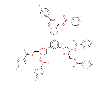 1,3,5-tri[1α-(1,2-dideoxy-3,5-di-O-(4-toluoyl)-D-ribofuranosyl)]benzene