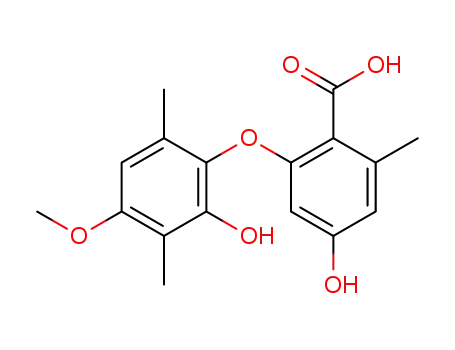 4-Hydroxy-2-(2-hydroxy-4-methoxy-3,6-dimethyl-phenoxy)-6-methyl-benzoic acid