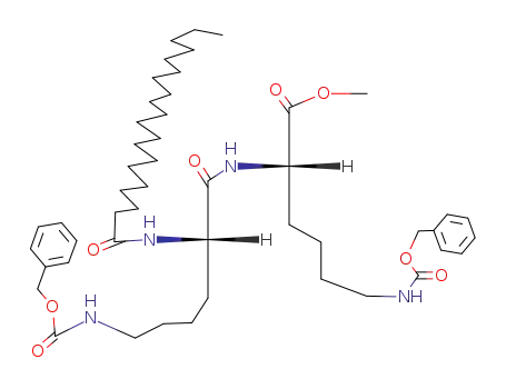 Molecular Structure of 107443-07-2 (<N(α)-Arachoyl-N(ε)-benzyloxycarbonyl-L-lysyl>-<N(γ)-benzyloxycarbonyl-L-lysin-methylester>)