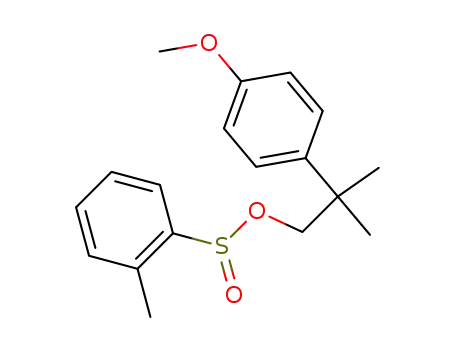 2-Methyl-benzolsulfinsaeure-<2.2-dimethyl-2-(4-methoxy-phenyl)-aethylester>