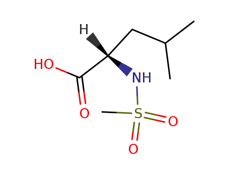 Molecular Structure of 36724-95-5 (L-Leucine, N-(methylsulfonyl)-)