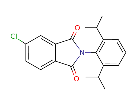Molecular Structure of 63334-86-1 (1H-Isoindole-1,3(2H)-dione, 2-[2,6-bis(1-methylethyl)phenyl]-5-chloro-)