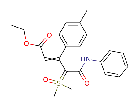 Dimethyloxosulfonium-1-phenylcarbamoyl-3-ethoxycarbonyl-2-(p-tolyl)-allylid