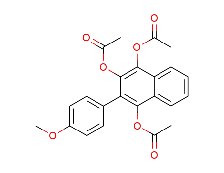 Acetic acid 1,4-diacetoxy-3-(4-methoxy-phenyl)-naphthalen-2-yl ester