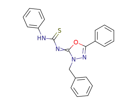 (3-benzyl-5-phenyl-3<i>H</i>-[1,3,4]oxadiazol-2-ylidene)-phenyl-thiourea