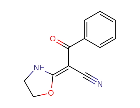 Molecular Structure of 64446-08-8 (Benzenepropanenitrile, a-2-oxazolidinylidene-b-oxo-)