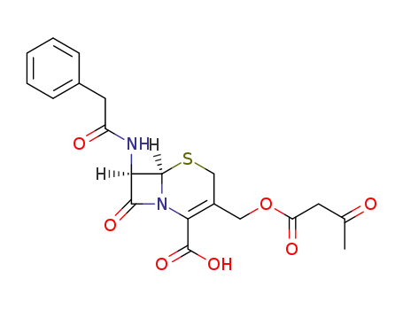 (6<i>R</i>)-3-acetoacetyloxymethyl-8-oxo-7<i>t</i>-(2-phenyl-acetylamino)-(6<i>r</i><i>H</i>)-5-thia-1-aza-bicyclo[4.2.0]oct-2-ene-2-carboxylic acid