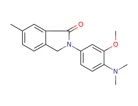 6-methyl-2-(4-dimethylamino-3-methoxyphenyl)-2,3-dihydroisoindol-1-one