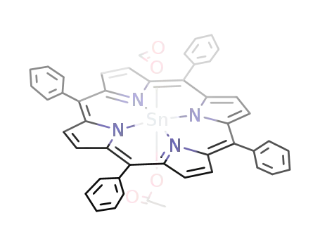 Sn{((C<sub>6</sub>H<sub>5</sub>)CC<sub>4</sub>H<sub>2</sub>N)4}(OCOH)(OCOCH<sub>3</sub>)