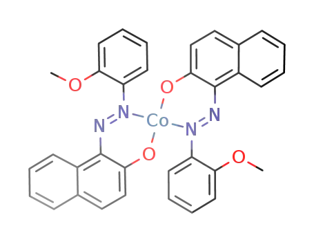 bis(1-{2-methoxy-benzeneazo}-naphthol-<sup>(2)</sup>)-cobalt(II)