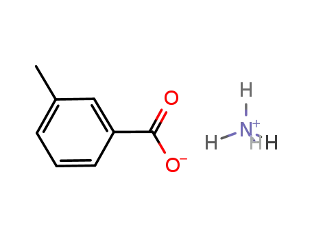 Molecular Structure of 106611-04-5 (Benzoic acid, 3-methyl-, ammonium salt)