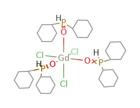 Molecular Structure of 98521-16-5 ((GdCl<sub>3</sub>((C<sub>6</sub>H<sub>11</sub>)2PHO)3))