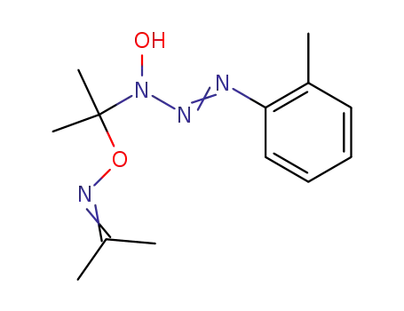 2-Propanone,
O-[1-[1-hydroxy-3-(2-methylphenyl)-2-triazenyl]-1-methylethyl]oxime