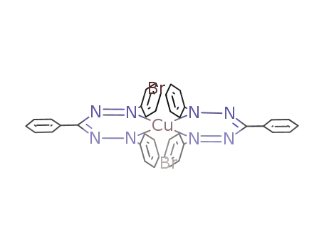 Molecular Structure of 113903-57-4 (Copper, bis[[[(4-bromophenyl)azo]phenylmethyl]phenyldiazenato]-)