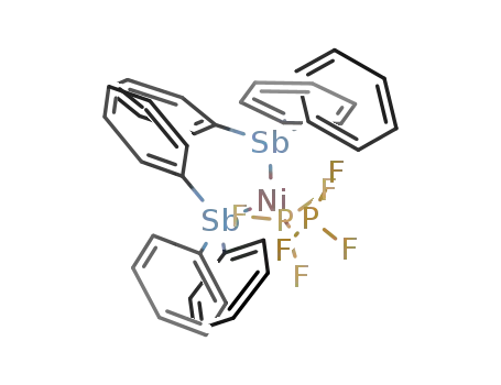 Molecular Structure of 21986-26-5 (Ni(PF<sub>3</sub>)2{Sb(C<sub>6</sub>H<sub>5</sub>)3}2)