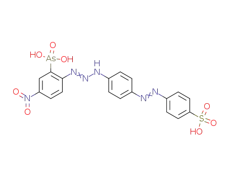 Molecular Structure of 5941-02-6 (Benzenesulfonic acid,
4-[[4-[3-(2-arsono-4-nitrophenyl)-1-triazenyl]phenyl]azo]-)