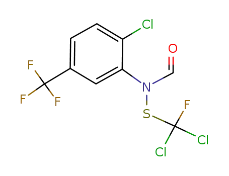 C<sub>6</sub>H<sub>3</sub>Cl(CF<sub>3</sub>)N(CHO)SCFCl<sub>2</sub>
